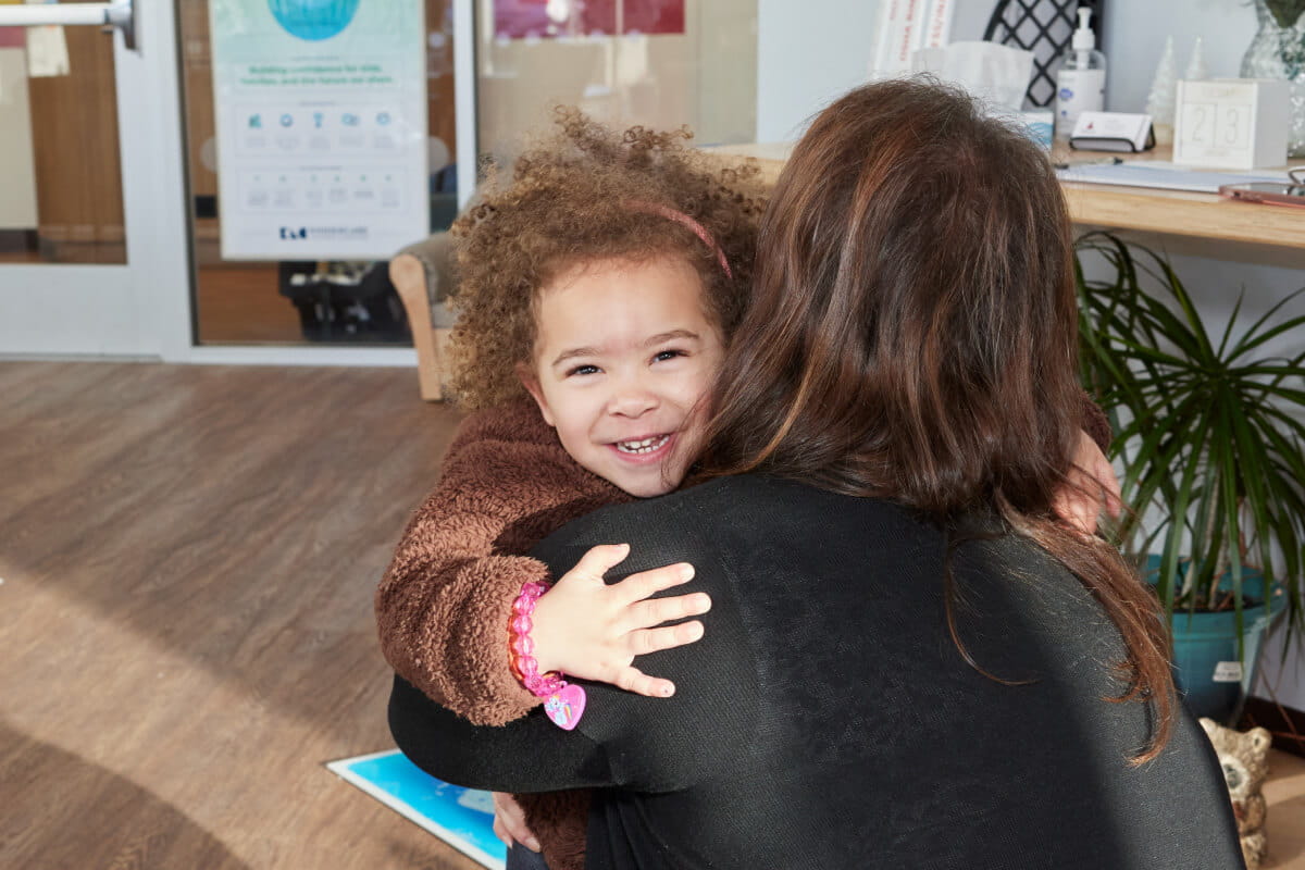 parent hugging child
