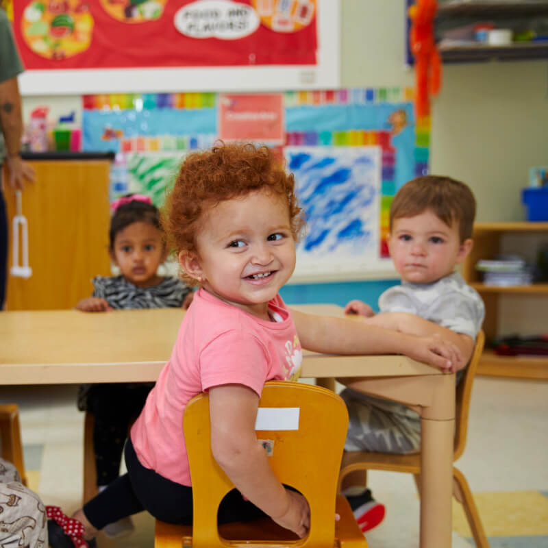 children in classroom