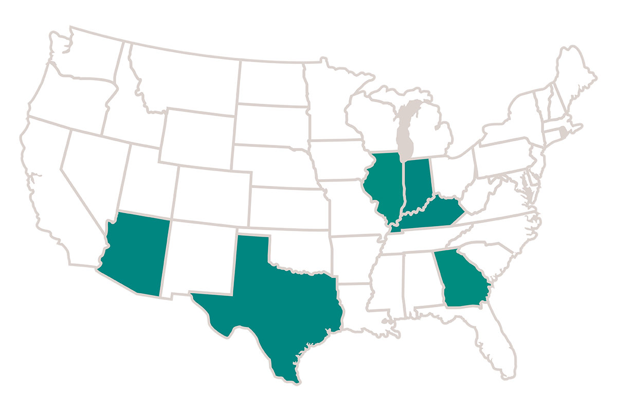 USA map where Skyrise operates