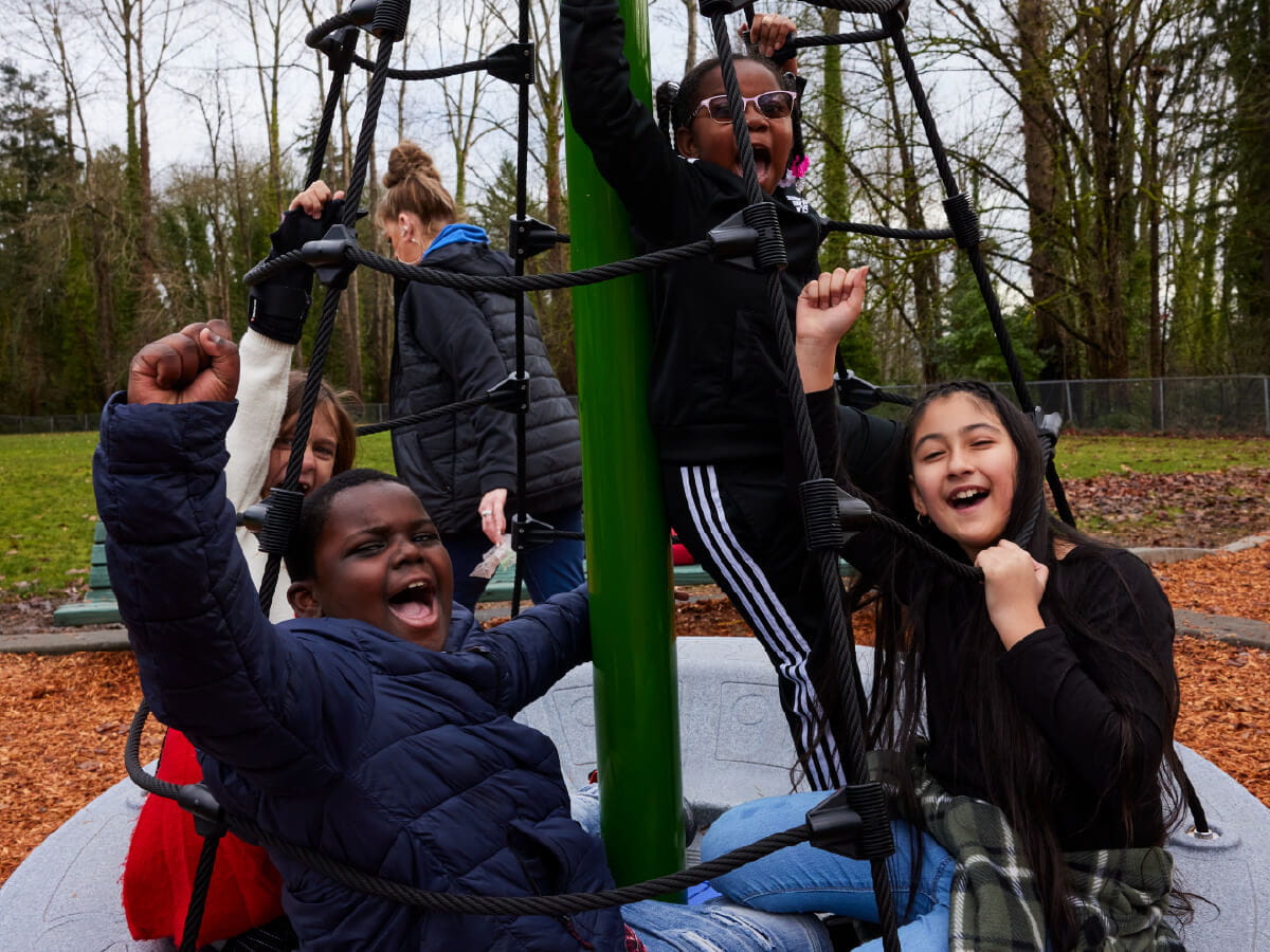 kids outside playing
