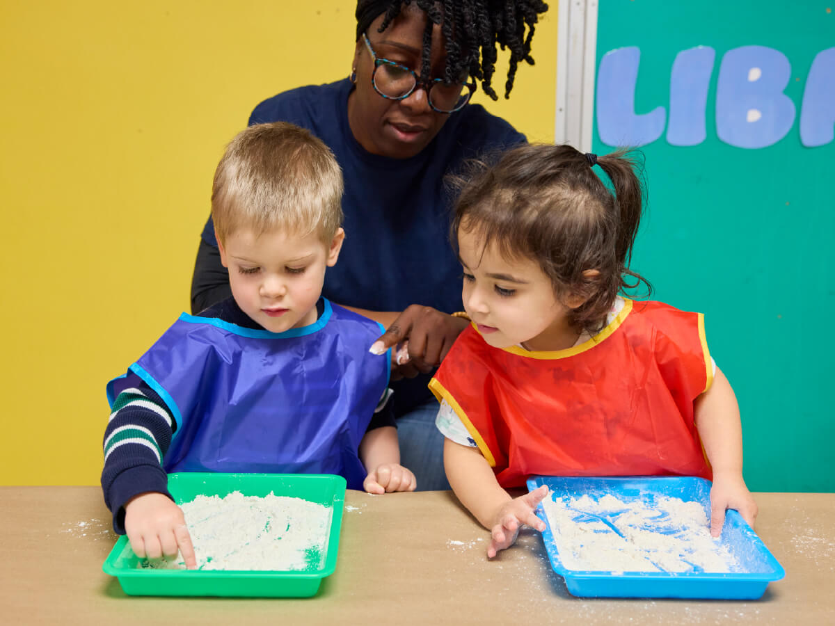 kids learning together